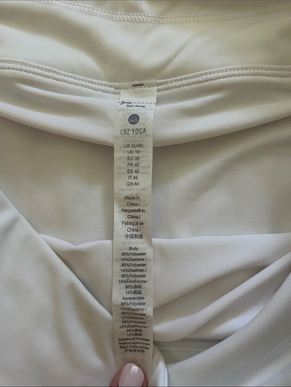 CRZ YOGA White Women's Active Skort with Pleated Hem - Picture 2 of 4